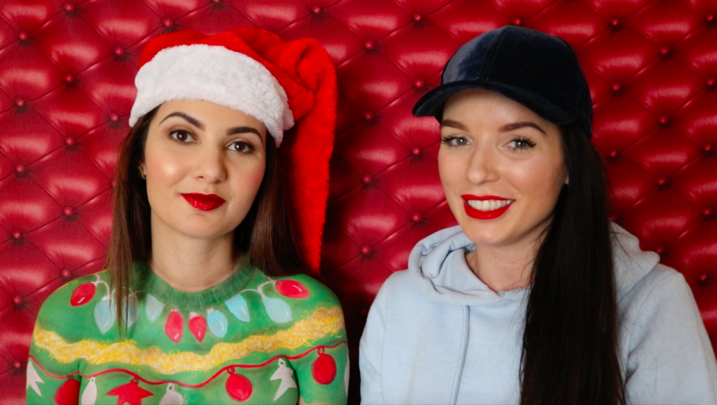 Body painting Christmas