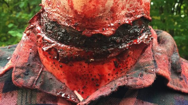 maquillage gorge tranche latex halloween